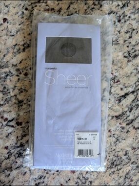 Motherhood Maternity Sheer Maternity Tights - Black Sz M NWT's